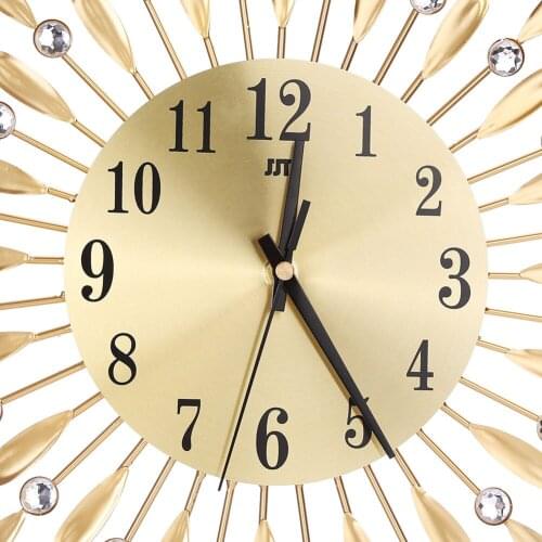 3D Large Wall Clock Crystal Sun Modern Style Silent Clocks for Living Room Office Home Decoration In Stock