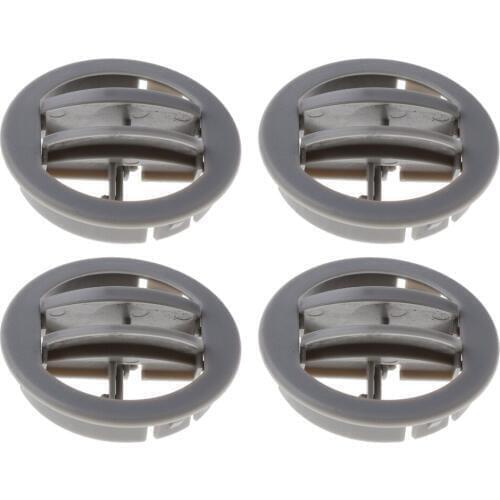 4x Car RV Side Vent Outlet Air Conditioning Deflector Outlet Universal (Grey)