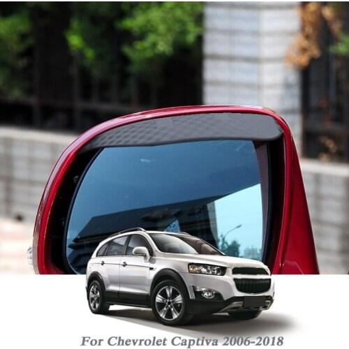 Car Rearview Mirror Rain Eyebrow Auto Shield Snow Guard Sun Side Visor Shade Protector For Chevrolet Captiva 2006-2018 Accessory