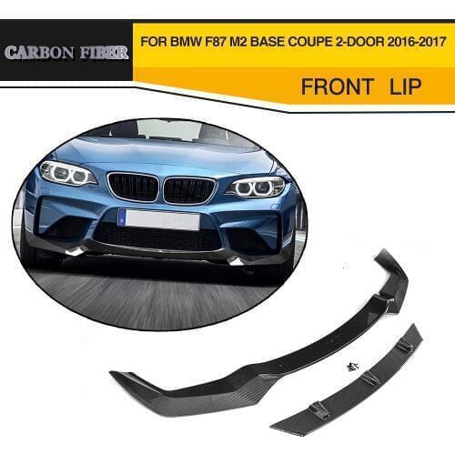 Carbon Fiber Auto Front Bumper Lip Chin for BMW F87 M2 Base Coupe 2 Door 2016 2017