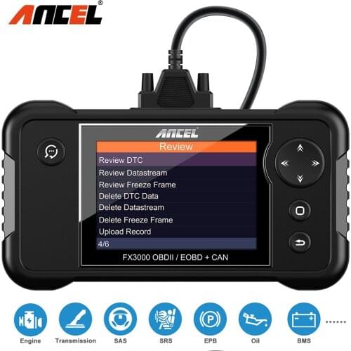 ANCEL FX3000 Automotive OBD II Scanner Engine AT SRS ABS OBD2 Code Reader Car EPB Oil SAS ABS BMS Reset OBD Automotive Scan Tool