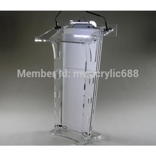 Free Shipping HoYode Monterrey Price Reasonable Acrylic Podium Pulpit Lectern