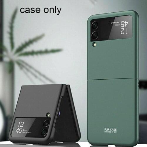 Anti Fingerprint Phone Case for Samsung Galaxy Z Flip 3 5G Simple Creative Frosted Hard Shell Color Shell