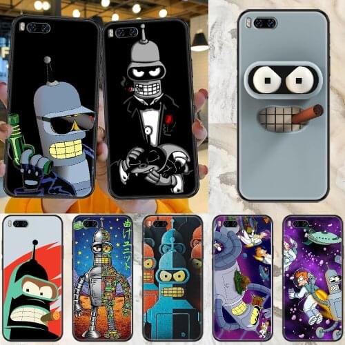 Cute Futuramas For Kid Phone case For Xiaomi Mi Max Note 3 A2 A3 8 9 9T 10 Lite Pro Ultra black painting coque tpu cover