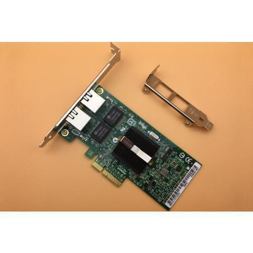 For Chipset Dual Port Gigabit Ethernet Adapter PCIe x4 NIC Card EXPI9402PT Free Shipping