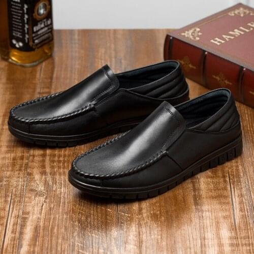Elegant stitching shose wear for fashion leisure sale cuero quality Fashion hand sport causal loafers sapatos black hot mens
