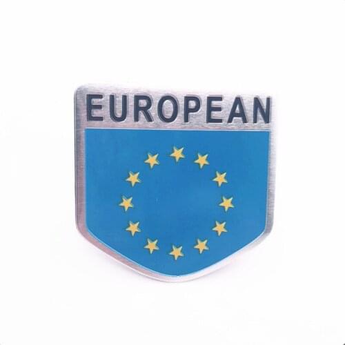 European National Flag Europe Emblem Car Stickers
