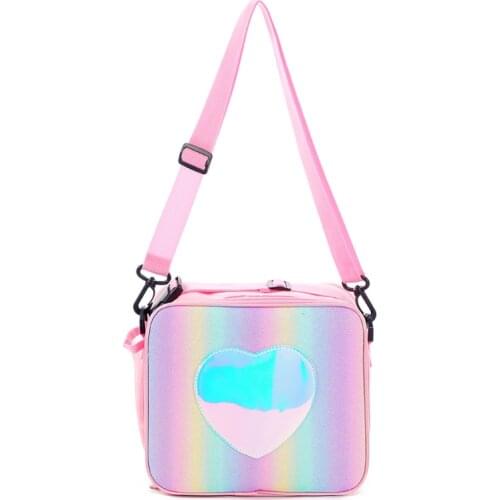 M68C Holographic Lunch Bag Insulated Lunch Box Cooler Tote Bags Picnic Container Storage Organizer