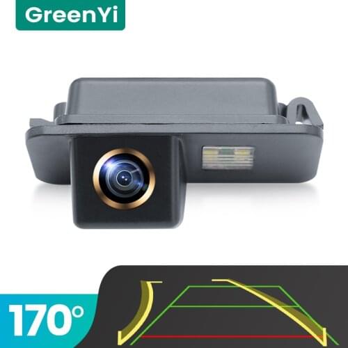 GreenYi Trajectory 170° AHD Car Rear View Camera for Ford Mondeo Fiesta Focus S-Max Kuga Night Vision Reverse Reversing 4 pin