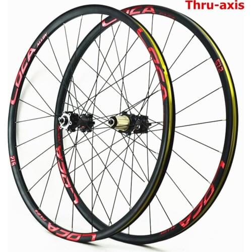 PASAK MTB Mountain Bike 26/27.5/29 Inch Thru-axis Wheel Set Road Bicycle 700C Straight Pull Disc Brake Wheel Small Spline Hub