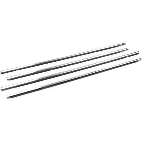 Car Door Window Seal Belt Molding Outside Weatherstrip Moulding Trim For VW Volkswagen Golf Sportsvan AM1 AN14Pcs/Set Chrome