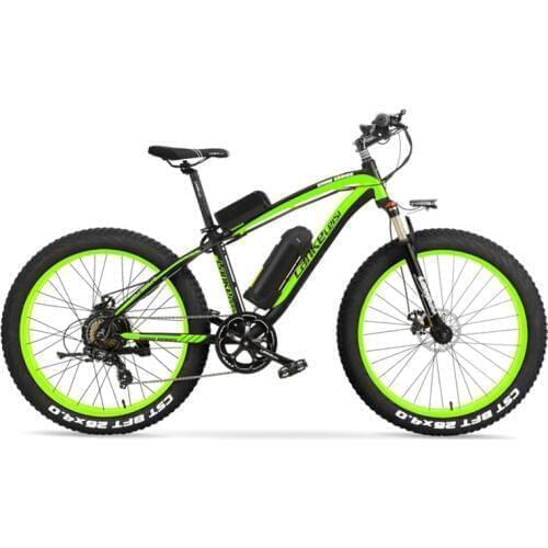 1000W Fat Electric Bike 48V Mens Mountain E bike 21 Speeds 26 inch Fat Tire Road Bicycle Snow Bike 16AH Lithium Battery