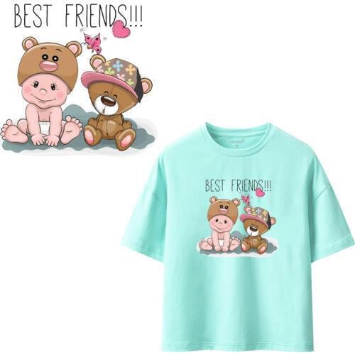 Cartoon girl angel Clothing Stickers Iron On Patches Diy Heat Transfers Patch For Clothes T-shirt Appliques Decoration