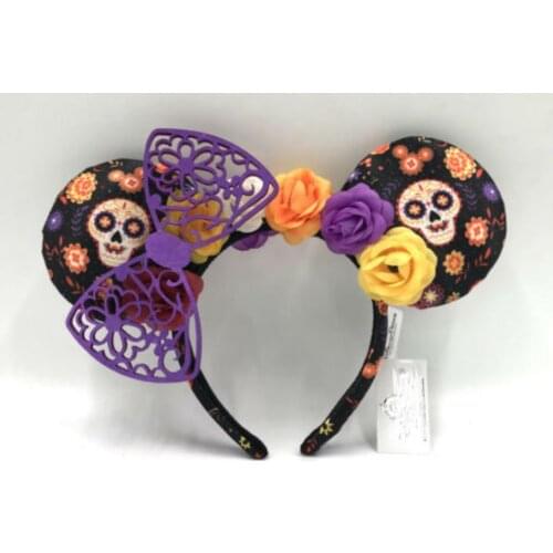NEW Coco Dia de Los Muertos Halloween Minnie Ears Headband