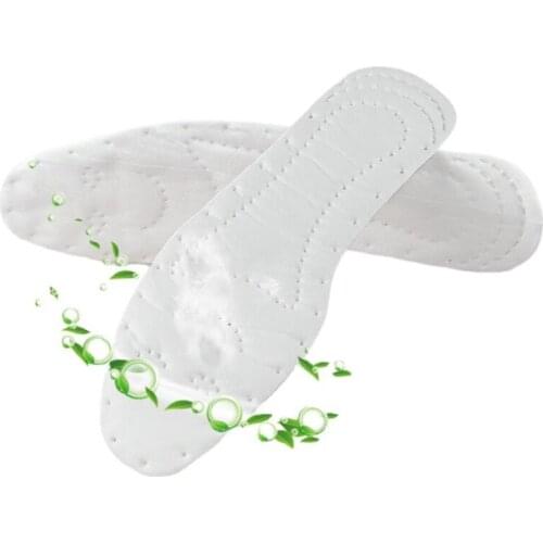 5pairs White Nature Wood Pulp Disposable Insoles Breathable Sweat Comfortable Shoe Pad