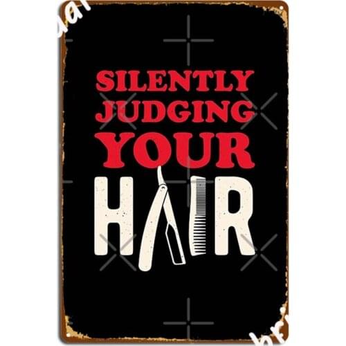 Barber Funny Metal Signs Cinema Living Room Mural Designing Plaques Tin sign Posters