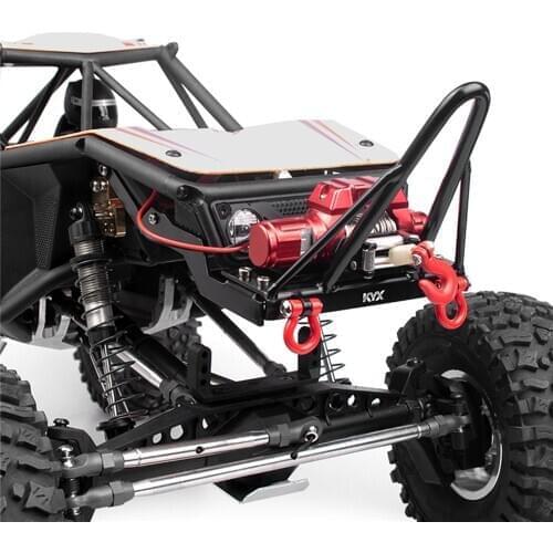 Durable Metal Front Bumper with Pull Ring Anti-collision Bumper for Axial Capra UTB RC Crawler Car Parts