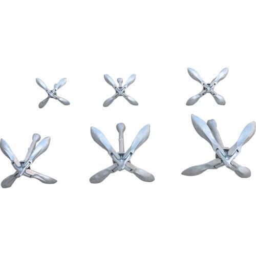 Professional Anchor For Rubber Boats Racing Boats Foldable Carbon Steel Anti-rust Anchor For Inflatable Boat