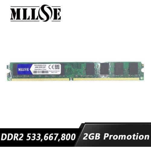Sale RAM 2gb DDR2 533 667 800 533mhz 667mhz 800mhz SODIMM DDR2 2GB 2G Memory Ram Memoria for All Motherboard Desktop Computer