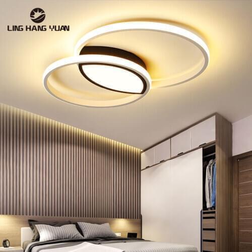 Polfand Lamp Modern Led Chandelier White 110V 220V Ceiling Chandelier Lighting for Small Living room Bedroom Dining room Kitchen