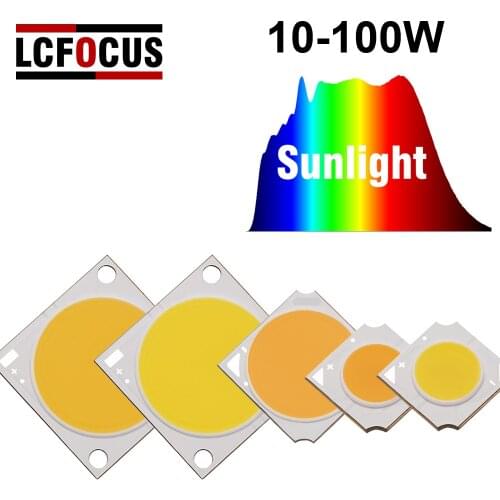 Growing COB LED Chip Full Spectrum Solar DIY Sunlight 10W 20W 30W 50W 100W For Indoor Hydroponic Plant And Vegetable Planting