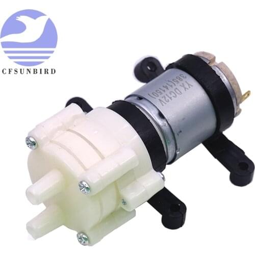 1PCS DC6-12V R385 Aquarium Fish Tank Round Water Air DC Diaphragm Pump Aquarium Air Pumps Accessories