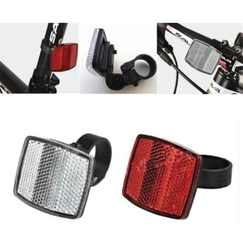 1Pcs New Handlebar Mount Safe Reflector Bicycle Bike Front Rear Warning Reflectors Cycling Accessories Supply