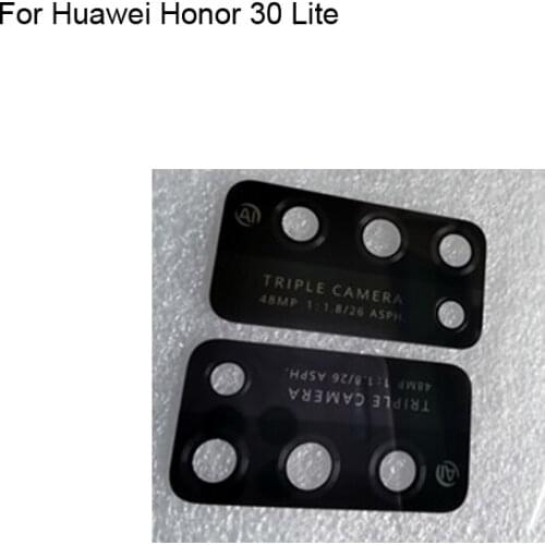 2PCS High quality For Huawei Honor 30 Lite Back Rear Camera Glass Lens test good For Huawei Honor30 Lite Replacement 30Lite