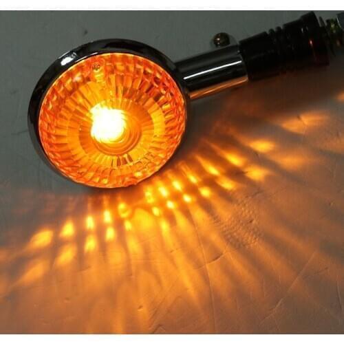 2X Universal Motorcycle Turn Signal Lights Blinker Bulb Amber Flasher Light for Yamaha V-MAX1200 /V-star /XVS1100 /XV250