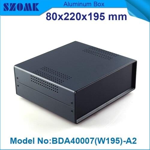 4 pcs/lot Black color iron case body with plastic abs panels which be used in led junction box 79x219x195 mm