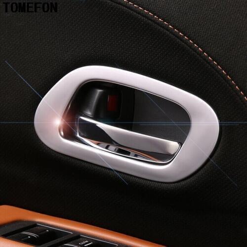 For Honda Vezel XRV 2014 2015 ABS Matte Plastic Car Inner Door Handle Bowl Cover Trim Panel Auto Interior Accessories 4pcs