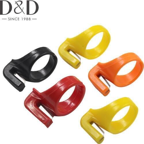 5Pcs Handcraft DIY Tool Finger Knife Ring Plastic Portable Thread Cutter Sewing Thimble Sewing Accessories