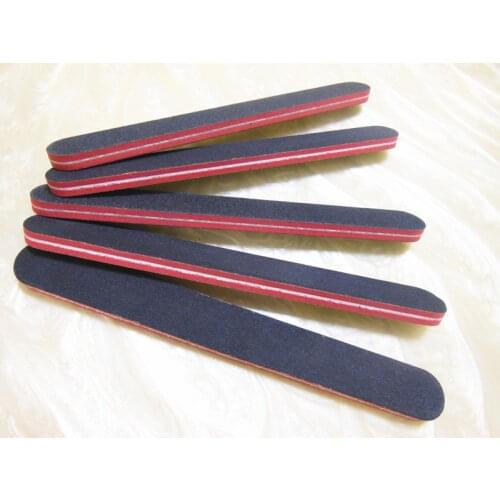 50 pcs/lot black emery board nail salon boards profesional nail file nail straight file