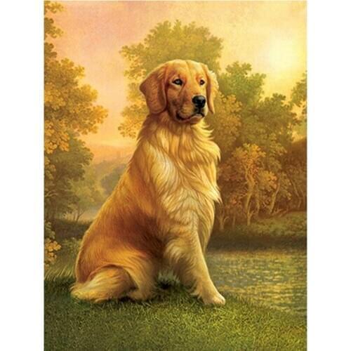 5D Diy Full Square Diamond Embroidery Labrador Dog Diamond Painting Diamond Mosaic Animal Pet 3d Cross Stitch Wall Decor Art