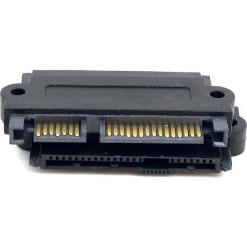 Chenyang SFF-8482 SAS 22 Pin to 7 Pin + 15 Pin SATA Hard Disk Drive Raid Adapter