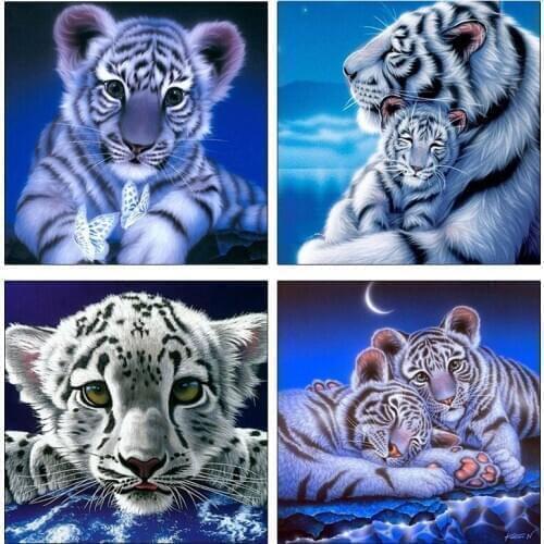 ARMYQZ Diamond Embroidery Tiger Sale Pictures Rhinestones Full Square Diamond Painting Animals Diamond Mosaic Children Gift