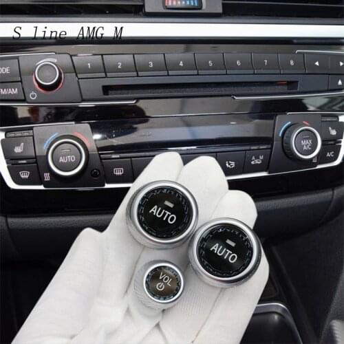 Car Styling Crystal Air Conditioning Buttons switch Covers Stickers Trim For BMW 1 2 3 4 Series f20 f21 f22 f23 F30 F34 F31 F32