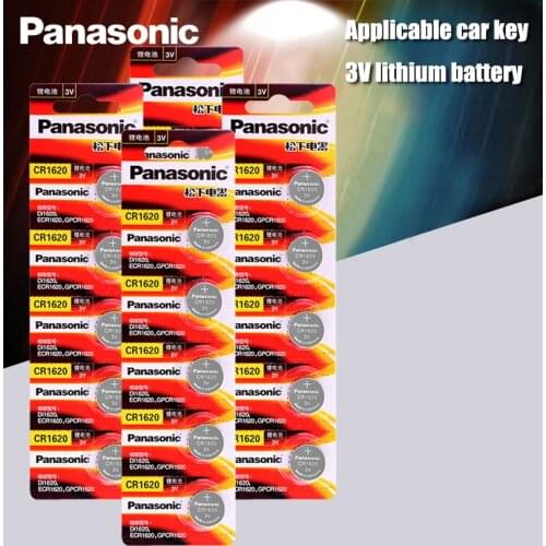 20pcs/Lot Panasonic Original Product cr1620 Button Cell Batteries For Watch 3V Lithium Battery CR 1620 Remote Control Calculator