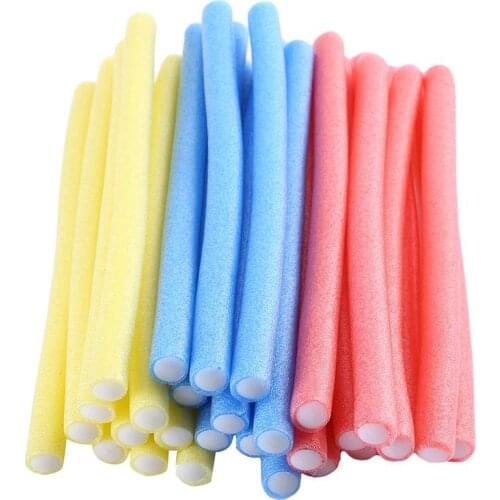 Hair Roll Curler Sticks The Same Color Soft Foam Hair Hair Plastic Hair Curling Styling Bendy Curler Stick Roller Rods Flex Z3F8