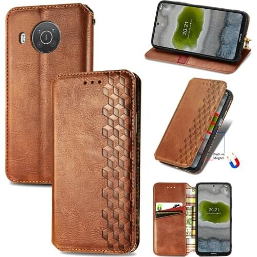 Shockproof Case Leather Book Shell for Nokia X20 5G 2021 Flip Case Luxury Card Slot Holder for Nokia X10 X 20 10X 20X Cover Para