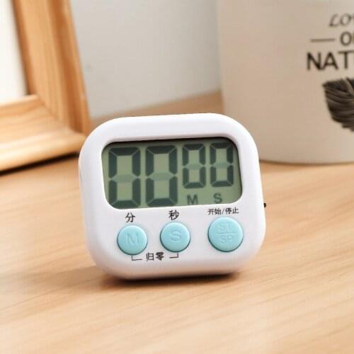Timer Digital Kitchen Timer Switch Big Digits Loud Alarm LCD Display Set Time Reminder for Cooking Baking Sports Games