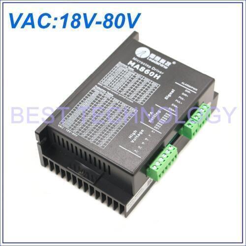 Original MA860H NEMA23 NEMA34 Stepper motor driver Peak Current 2.4A-7.2A 18-80V for CNC Router Engraving Milling Machine