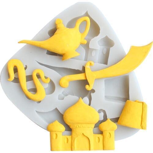 3D Magic Lamp Silicone Mold Sugarcraft Chocolate Cupcake Baking Mold Fondant Cake Decorating Tools