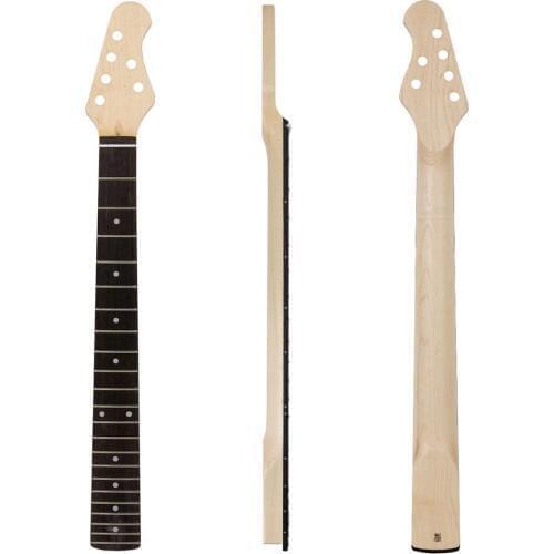 Kmise Electric Guitar Neck Maple from Canada 22 Frets HPL Fingerboard Bolt on C Shape Clear Satin