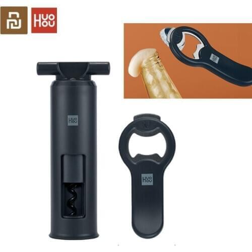 Huohou open Bottle Beer Cans Opener Stainless Steel Automatic Magnetic Beer Openers Bar Kitchen open wine Tool Wine Opener