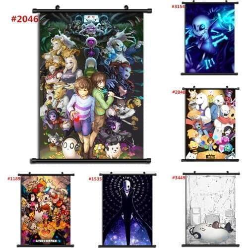 Game Undertale Sans Anime Manga Wall Poster Scroll Home Decoration Wall Art Movie Poster