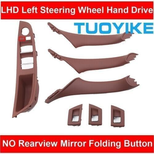 LHD Left Hand Drive Car Interior Inner Door Pull Handle Armrest NO Mirror Folding Button For BMW F10 F11 F18 520 523 525 528 530