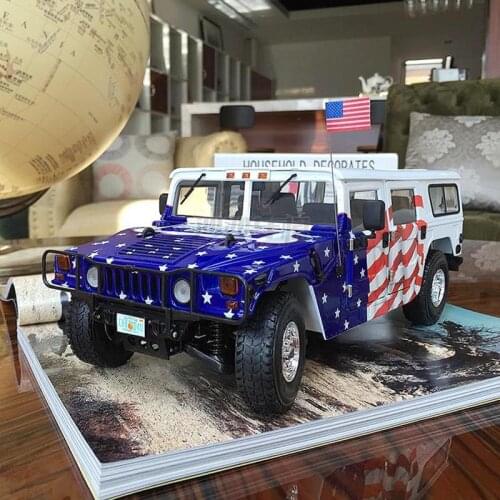 Diecast Alloy 1/18 Scale Hummer H1 Car Model Metal Die-Cast & Toy Vehicle Collection Gift Souvenir Decoration for Adult Children