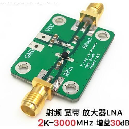 Low Noise Amplifier LNA (2K-3000MHz Gain 30dB) for Radio Frequency Broadband Amplifier