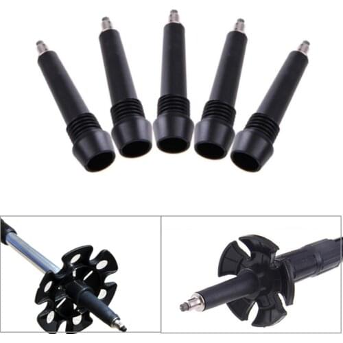 New Hiking Walking Stick Tip End Alpenstock Carbon Tungsten Steel Pointed Toe Cane Walk Stick Wandelstok Point Wear Rod Crutch